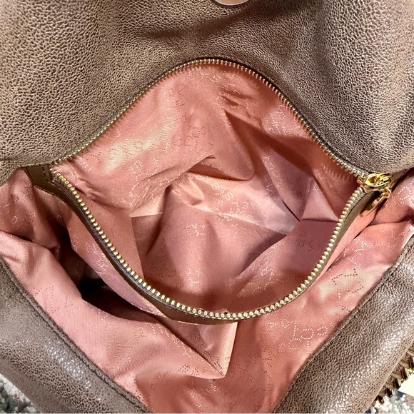 Stella McCartney Original Falabella Shaggy Deer Vegan Suede Chain Shoulder Bag - Picture 6 of 16